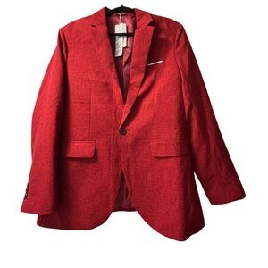 Coofandy Classic Red Men's Blazer Small BRAND NEW with tags!